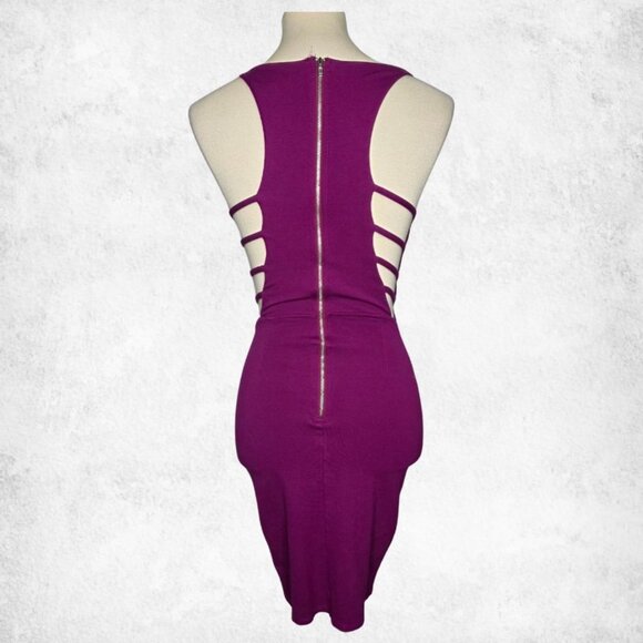 Dresses & Skirts - Charlotte Russe Magenta Cutout Bodycon Mini